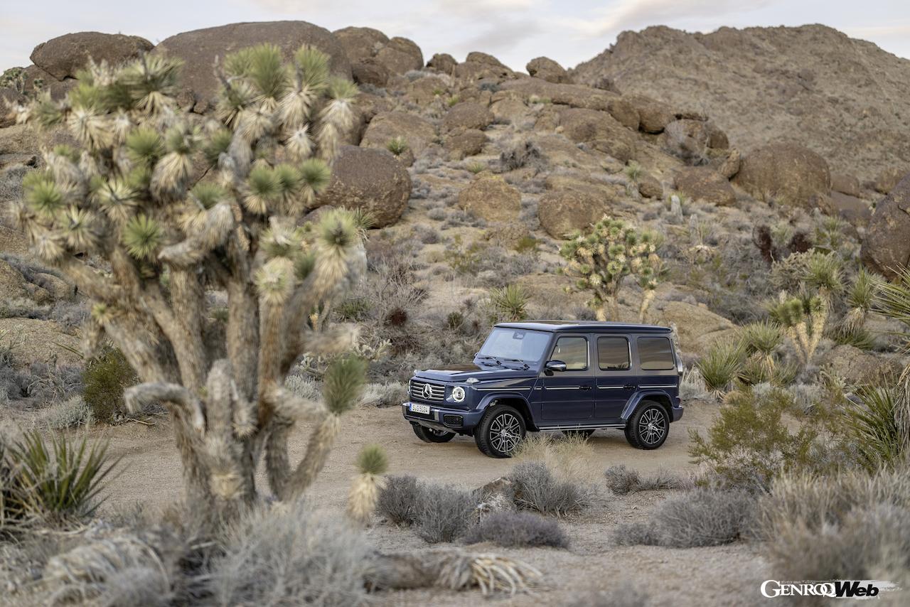 「メルセデス・ベンツ Gクラス」改良新型の走行シーン。