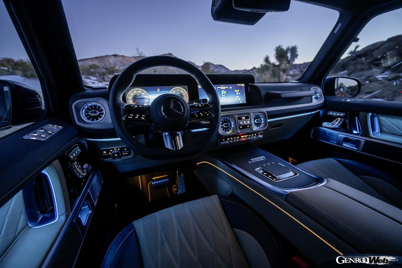 「メルセデス・ベンツ Gクラス」改良新型のインテリア。