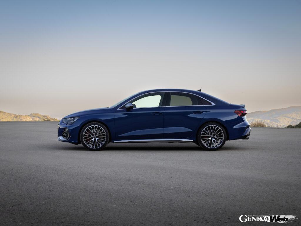 「アウディ A3 セダン」改良新型のエクステリア。