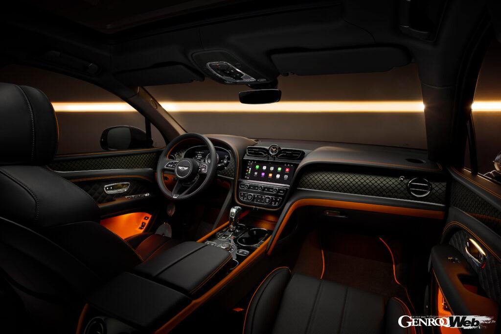 「ベントレー ベンテイガ S ブラックエディション」のインテリア。