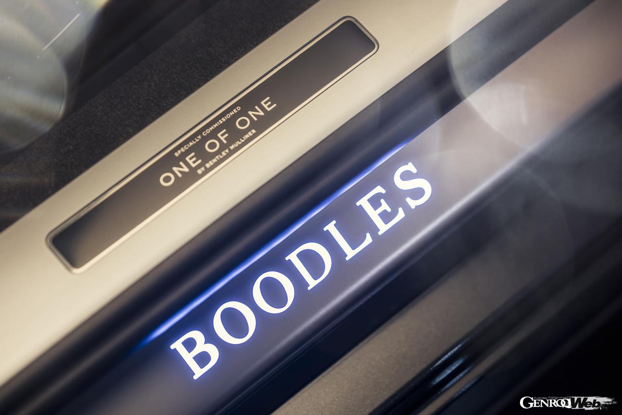 マリナーとプードルスのコラボによって製作された、「ブードルス コミッション コンチネンタル GTC」のインテリア。