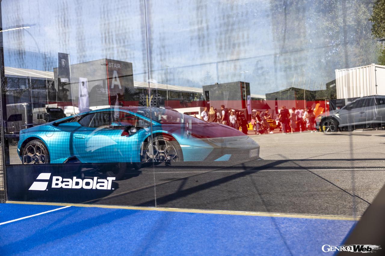 イモラ・サーキットで開催されたランボルギーニ・アリーナで、初公開された「BL001」。