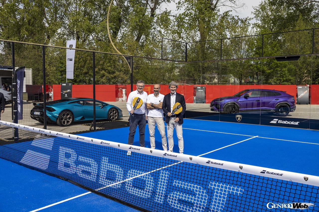イモラ・サーキットで開催されたランボルギーニ・アリーナで、初公開された「BL001」。