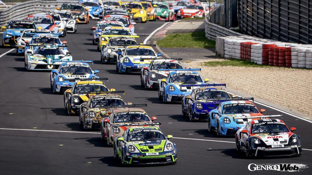 ニュルブルクリンク24時間予選レースに参戦した、ポルシェ 911 GT3 R。