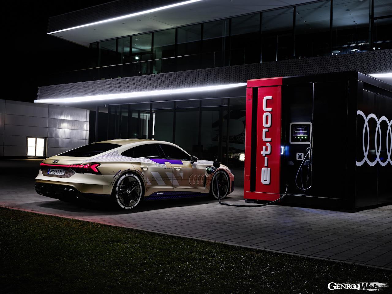 アウディはヴァリアのために、アウディ e-tron GT クワトロのプロトタイプを用意した。