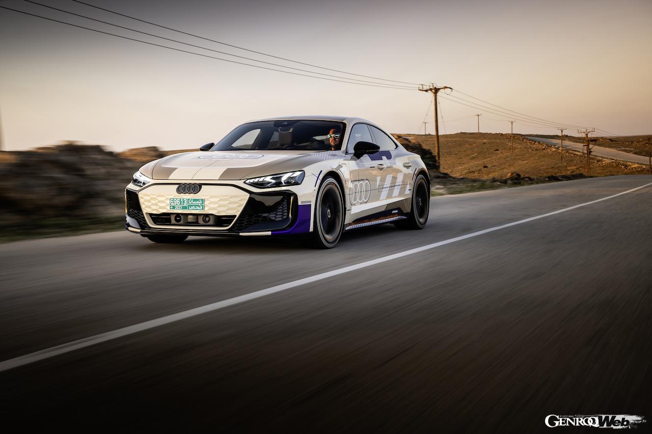 アウディはヴァリアのために、アウディ e-tron GT クワトロのプロトタイプを用意した。