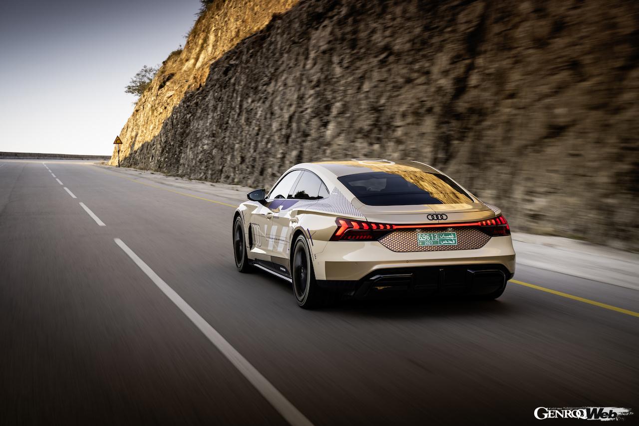 アウディはヴァリアのために、アウディ e-tron GT クワトロのプロトタイプを用意した。