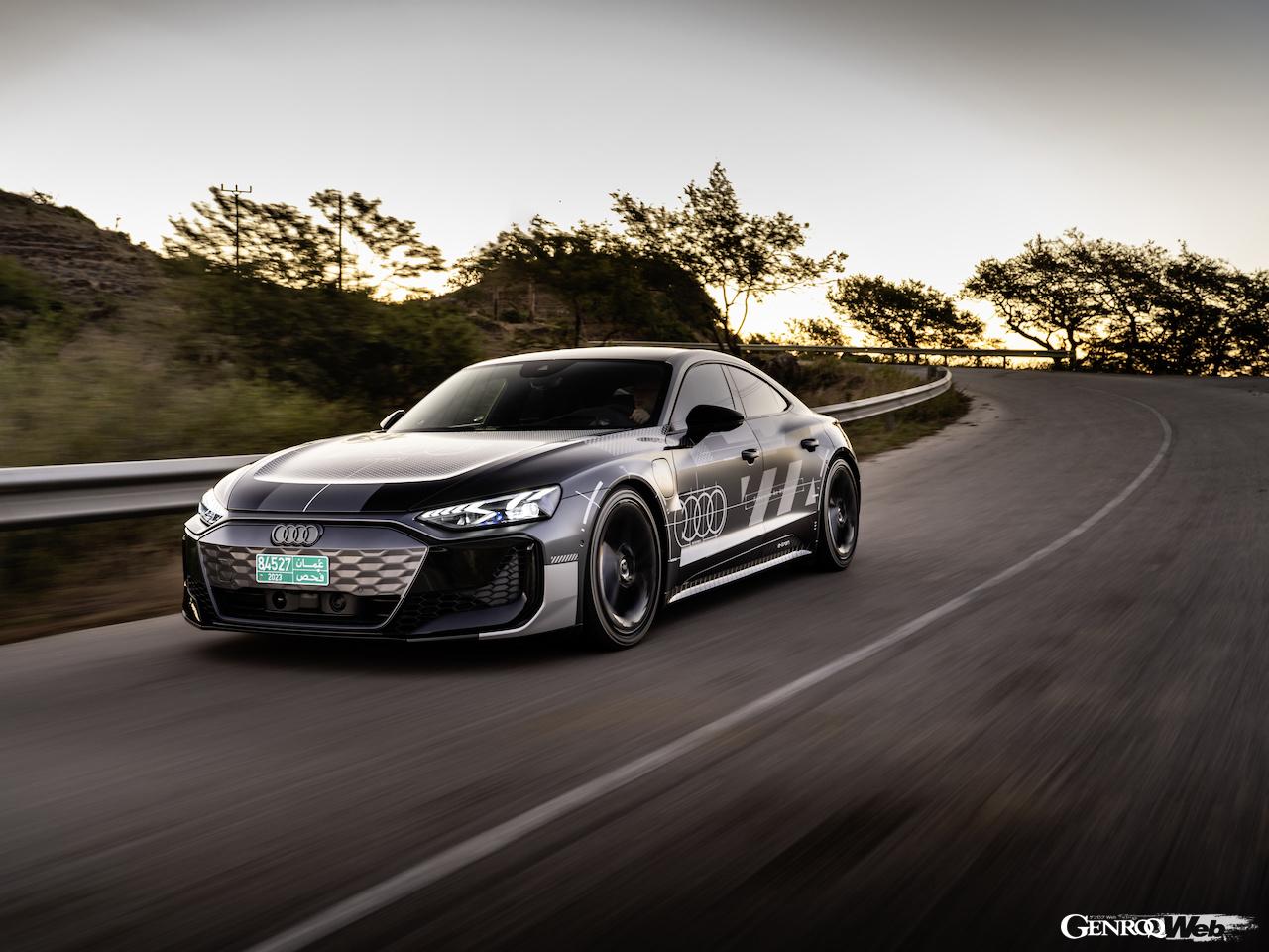 アウディはヴァリアのために、アウディ e-tron GT クワトロのプロトタイプを用意した。