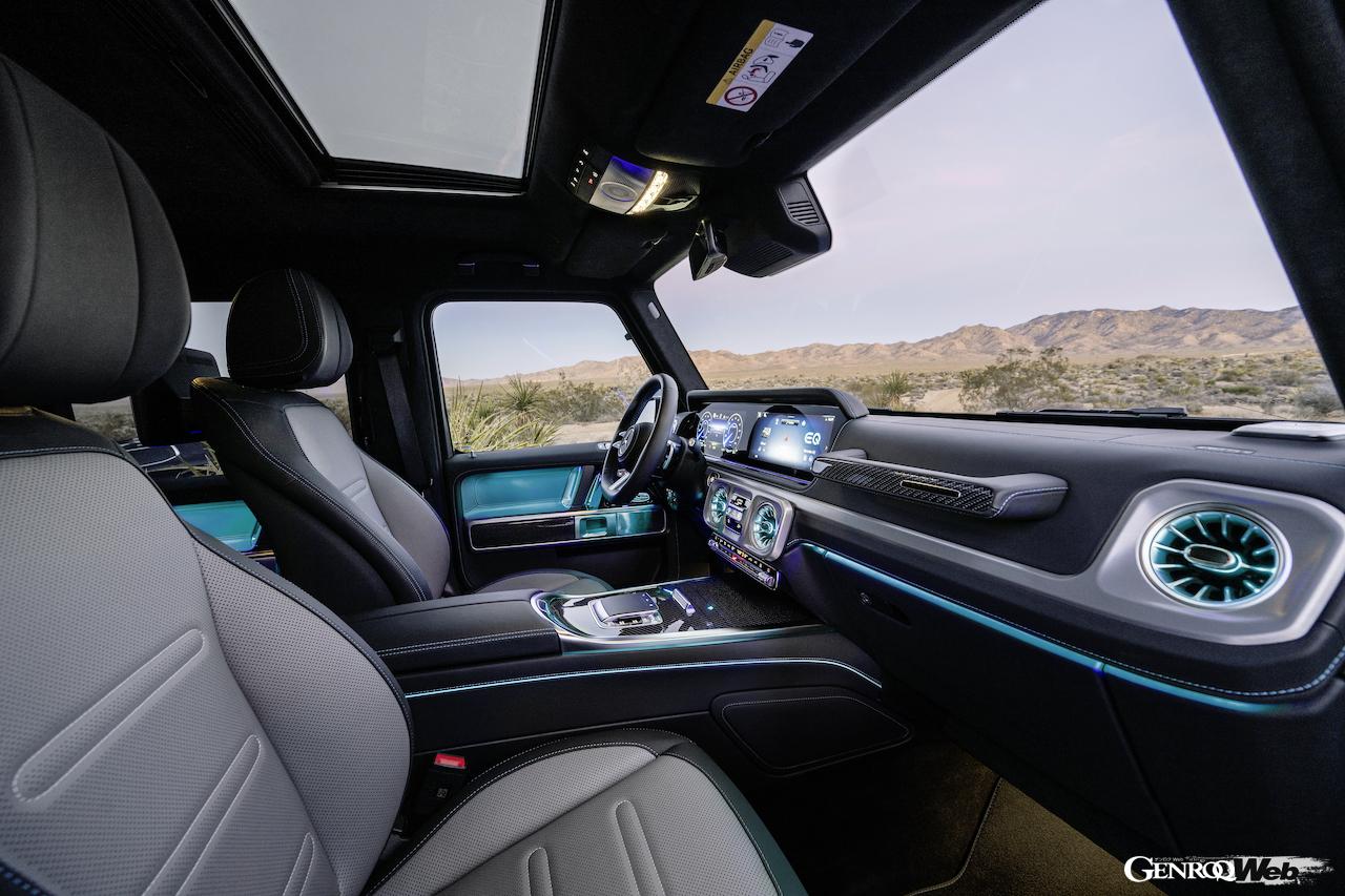 フル電動クロスカントリー4WD「メルセデス・ベンツ G 580 with EQ テクノロジー」のインテリア。