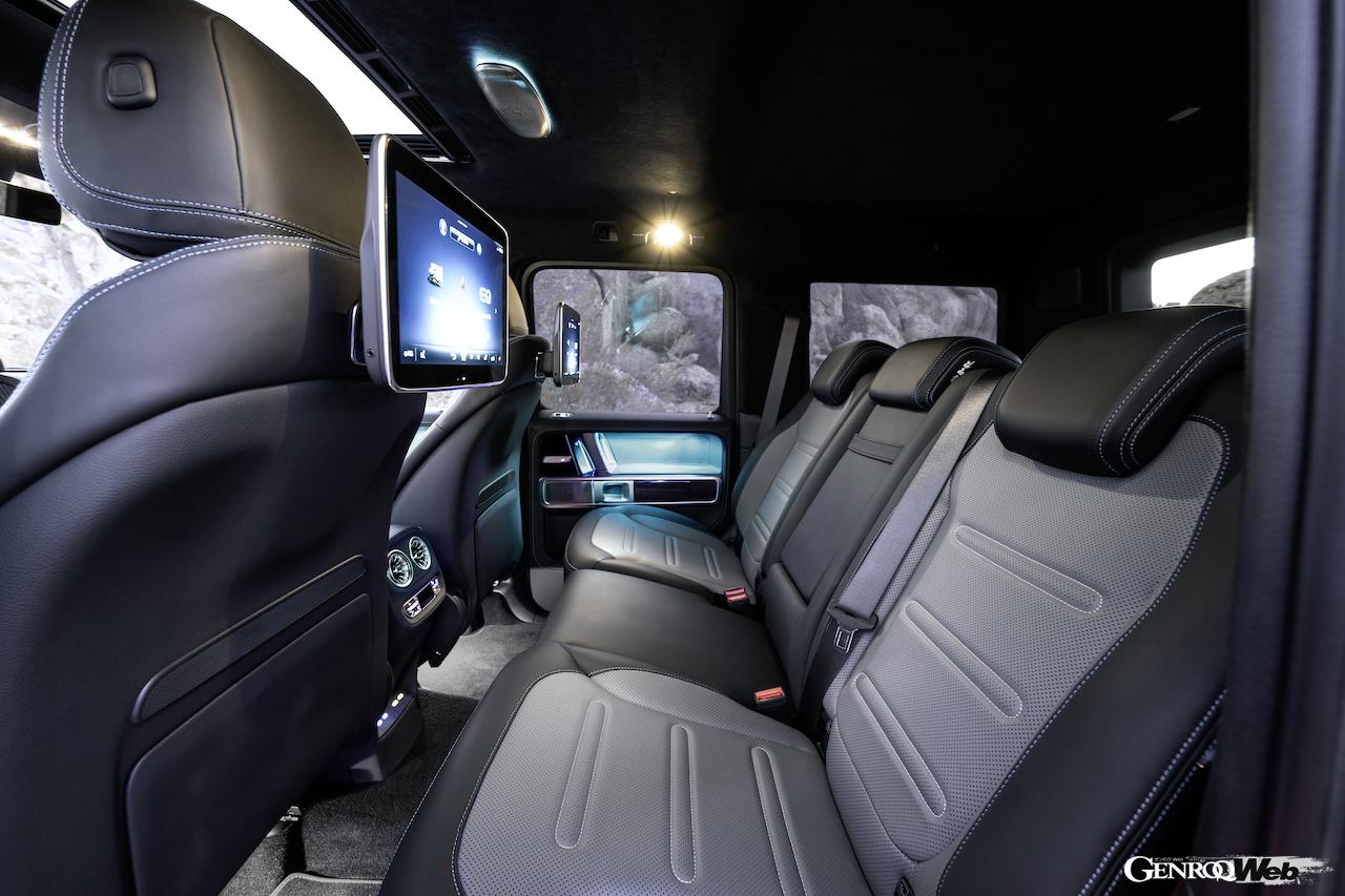 フル電動クロスカントリー4WD「メルセデス・ベンツ G 580 with EQ テクノロジー」のインテリア。