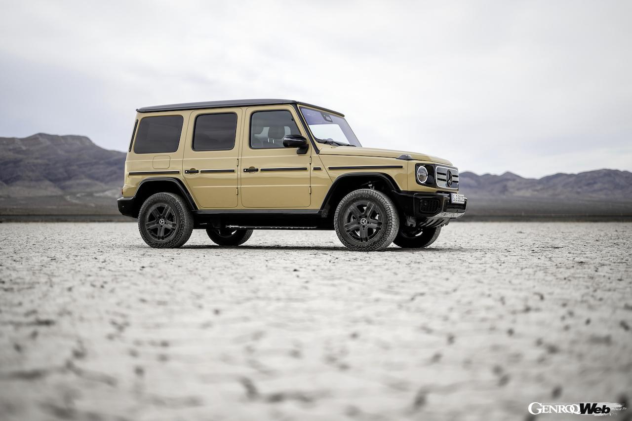 フル電動クロスカントリー4WD「メルセデス・ベンツ G 580 with EQ テクノロジー」のエクステリア。