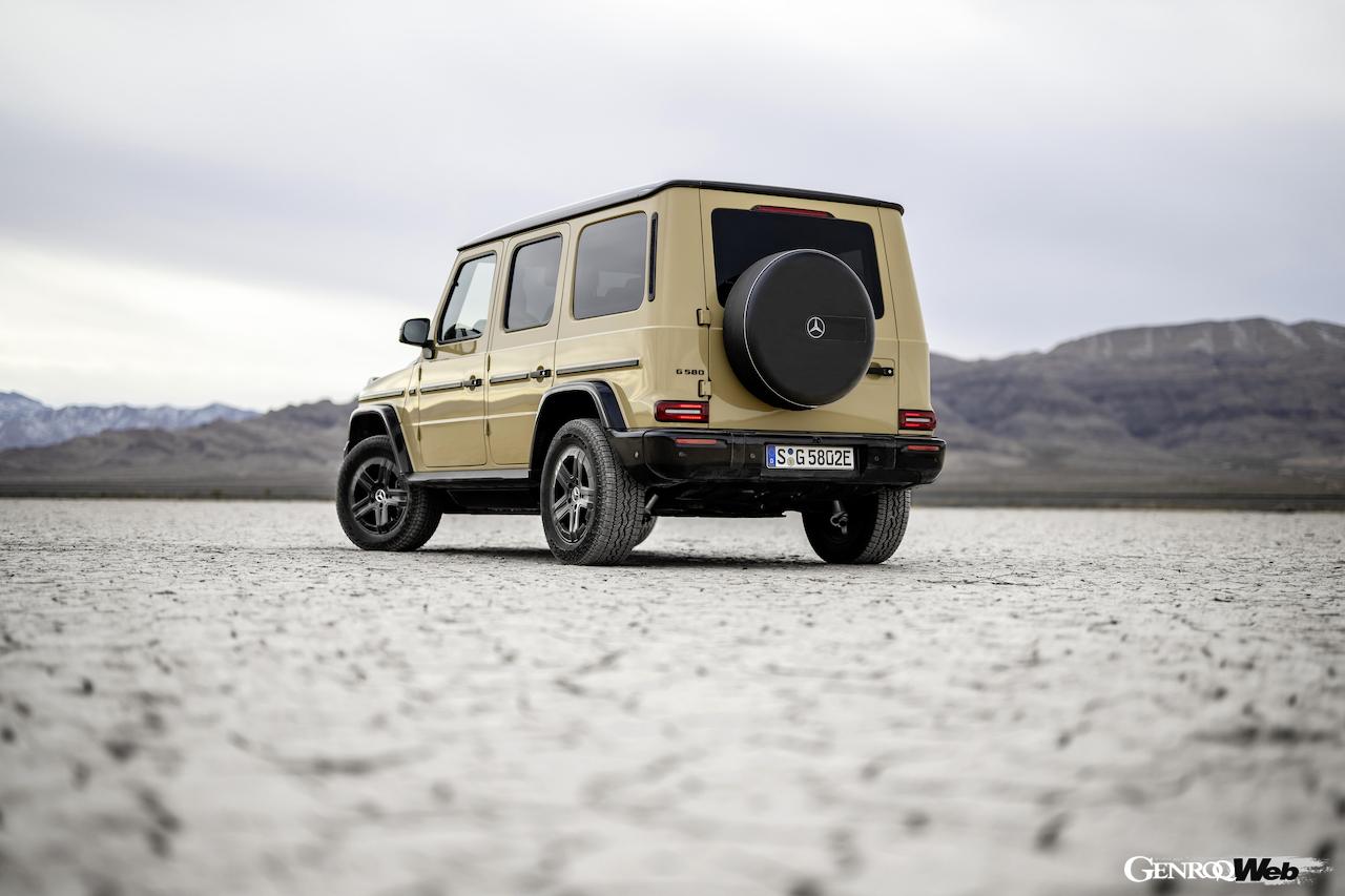 フル電動クロスカントリー4WD「メルセデス・ベンツ G 580 with EQ テクノロジー」のエクステリア。