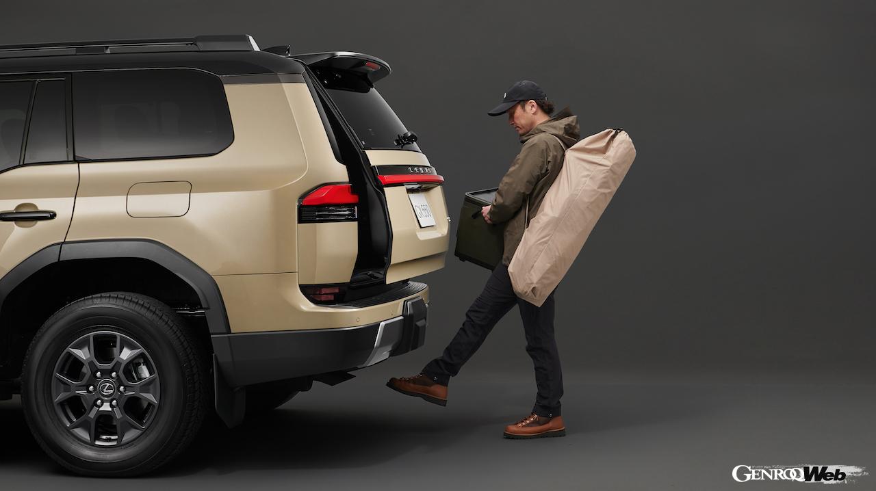 100台が先行導入される「レクサス GX550 “OVERTRAIL+”」のラゲッジスペース。