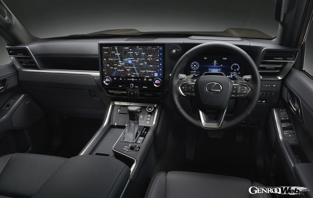 100台が先行導入される「レクサス GX550 “OVERTRAIL+”」のインテリア。