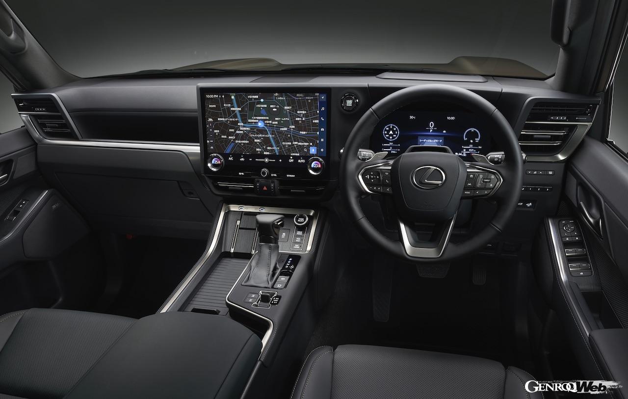 100台が先行導入される「レクサス GX550 “OVERTRAIL+”」のインテリア。