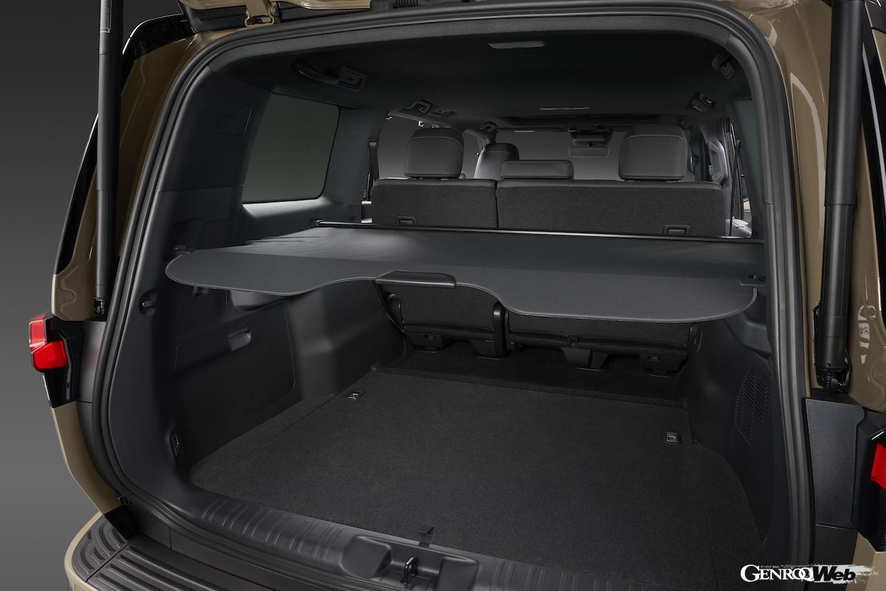 100台が先行導入される「レクサス GX550 “OVERTRAIL+”」のラゲッジスペース。