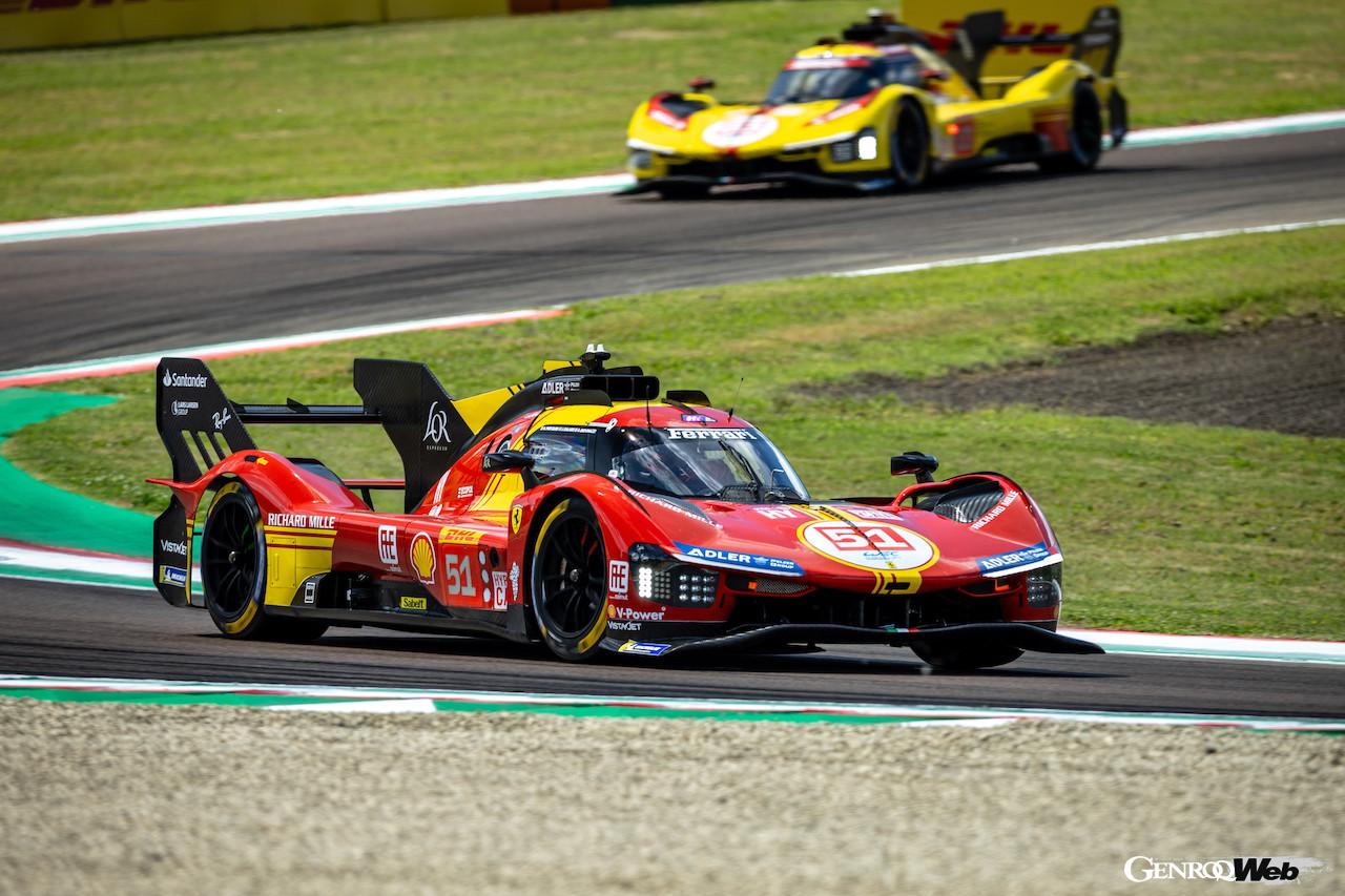 イモラ6時間の予選とハイパーポールが4月20日に開催され、フェラーリ 499Pがトップ3を独占した。