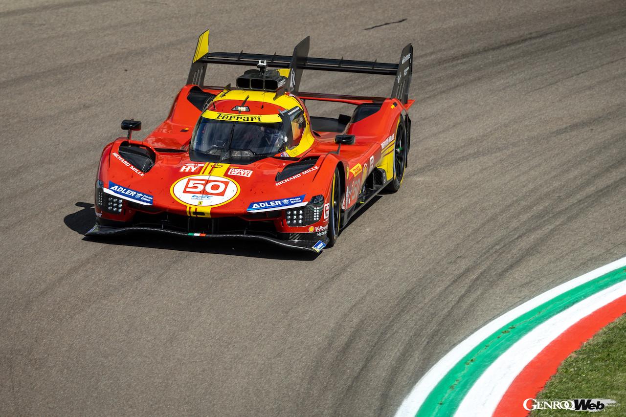イモラ6時間の予選とハイパーポールが4月20日に開催され、フェラーリ 499Pがトップ3を独占した。