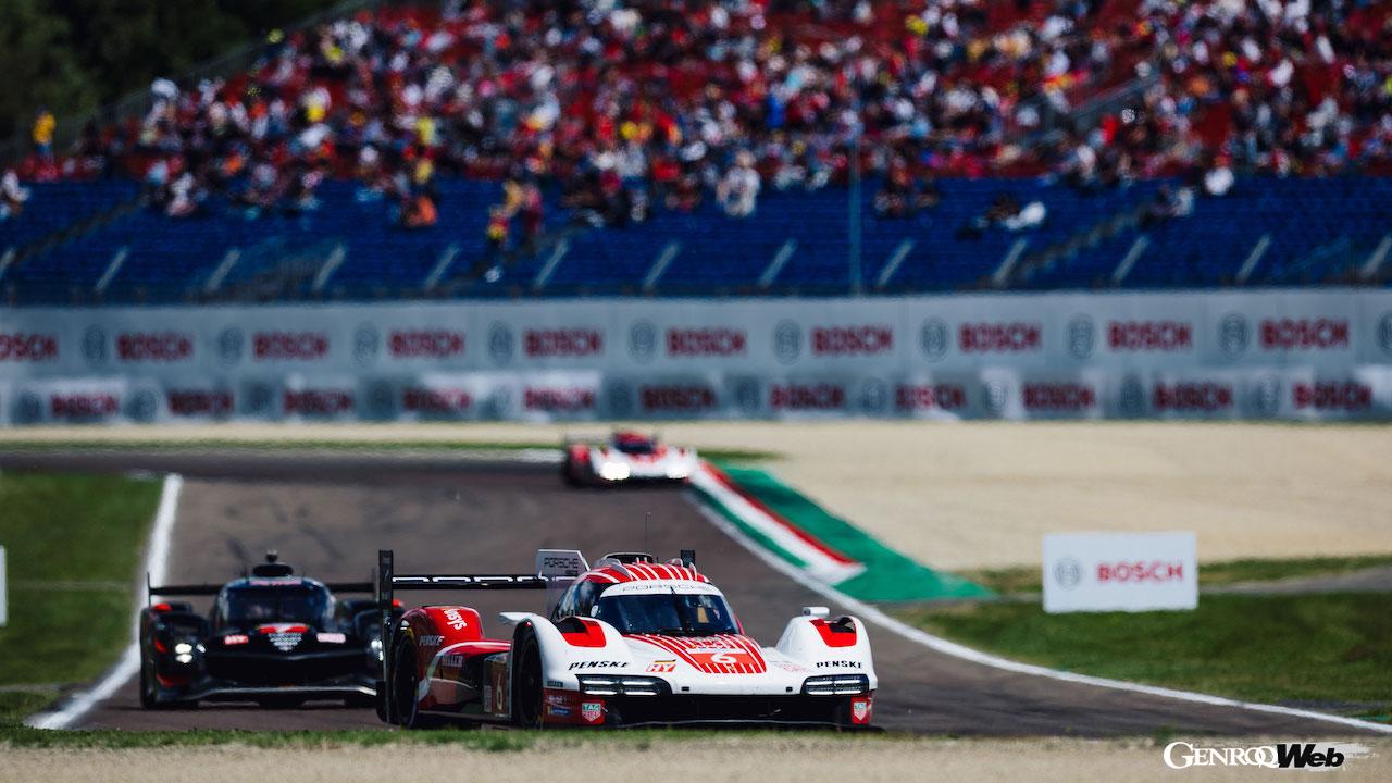 堅実なレースを戦い、2位と3位を獲得した、ポルシェ・ペンスキー・モータースポーツのポルシェ 963。