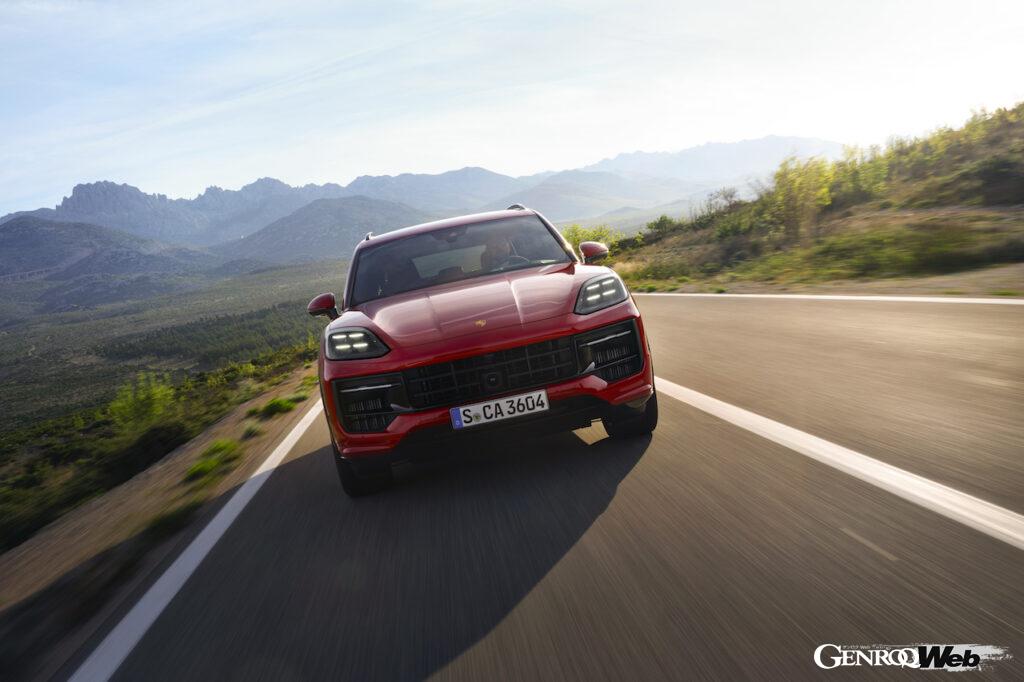 新型「カイエン GTS」および「カイエン GTS クーペ」のエクステリア。