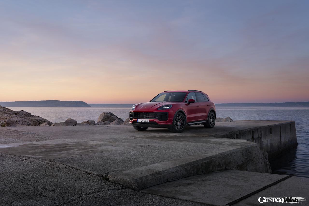 新型「カイエン GTS」および「カイエン GTS クーペ」のエクステリア。