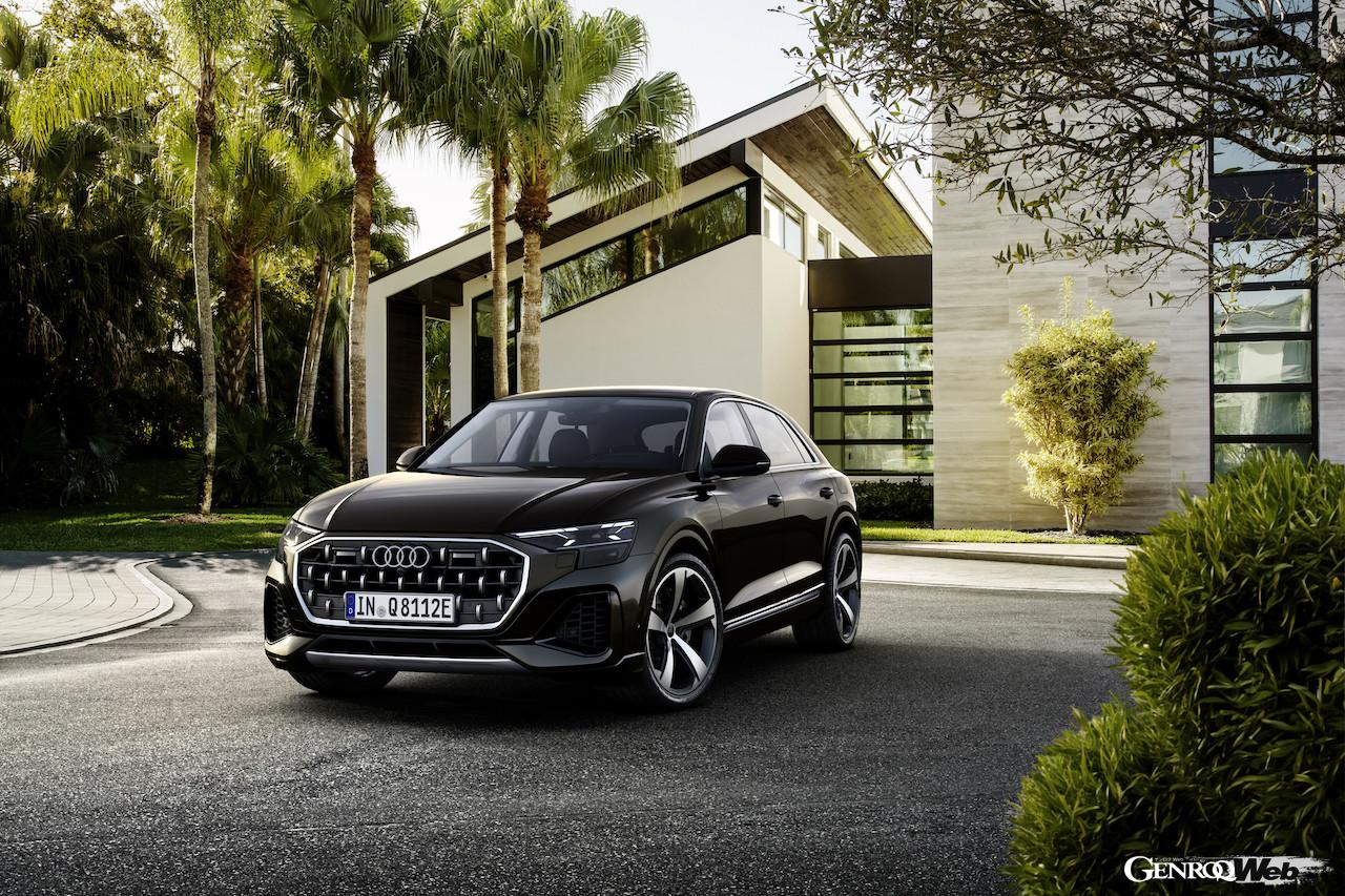 「アウディ Q8 60 TFSI e クワトロ」改良新型のエクステリア。