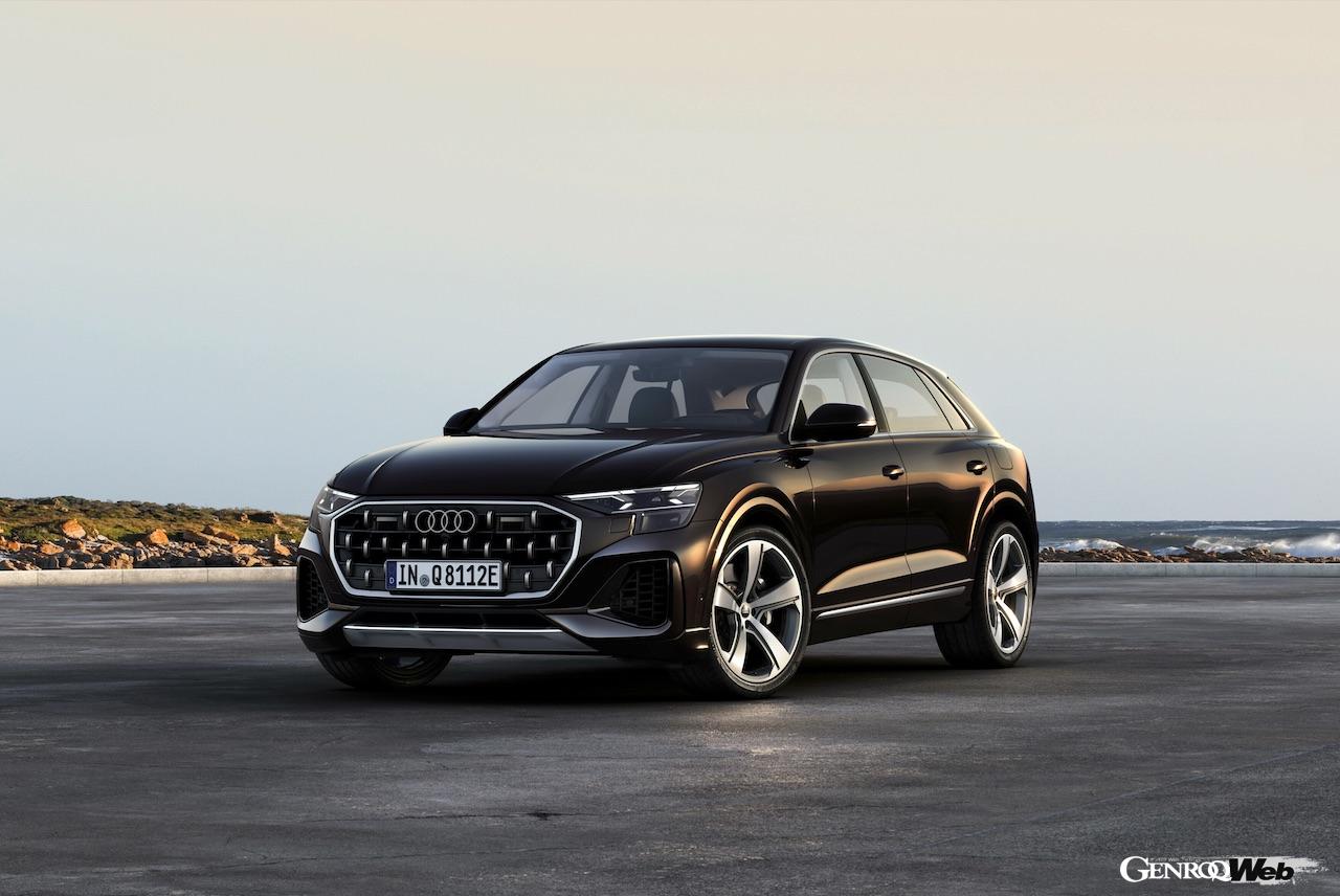 「アウディ Q8 60 TFSI e クワトロ」改良新型のエクステリア。
