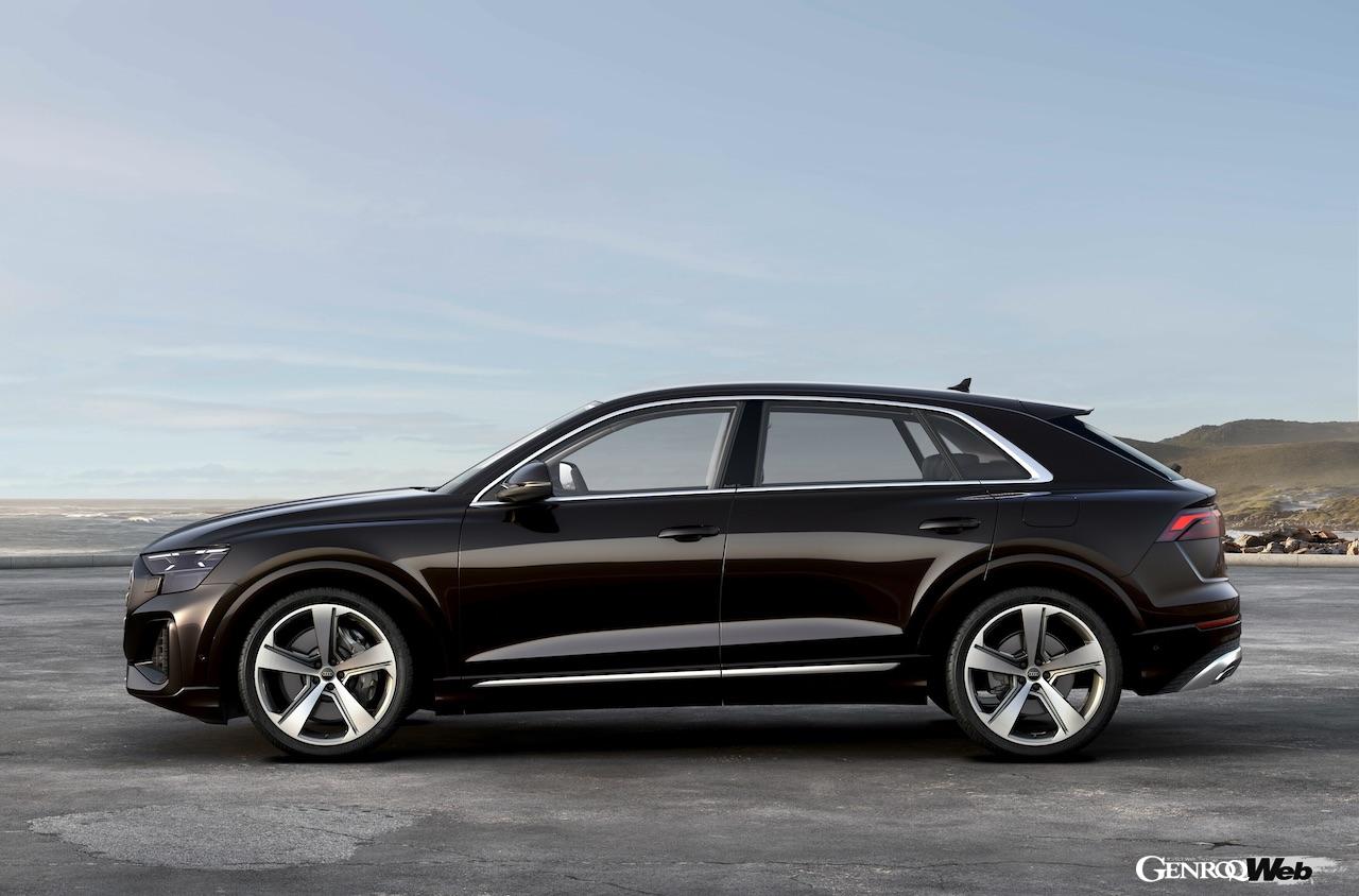 「アウディ Q8 60 TFSI e クワトロ」改良新型のエクステリア。