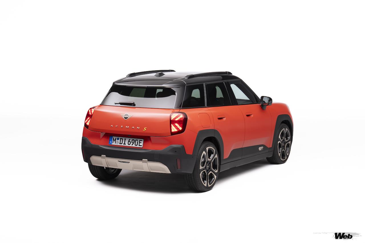 フル電動クロスオーバー「MINI エースマン」のエクステリア。