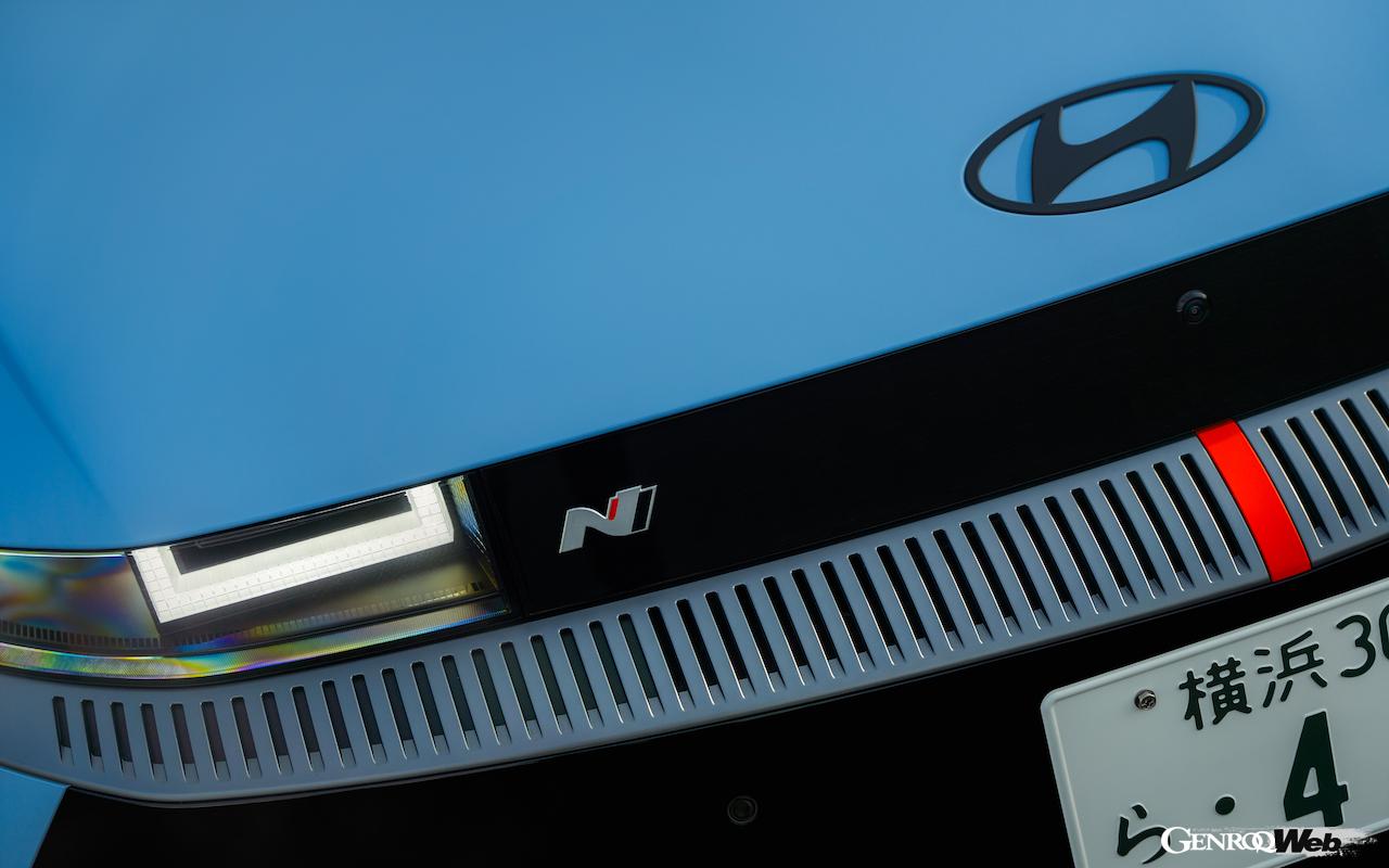 ヒョンデ初のパフォーマンスEV「アイオニック 5 N」のエクステリア。