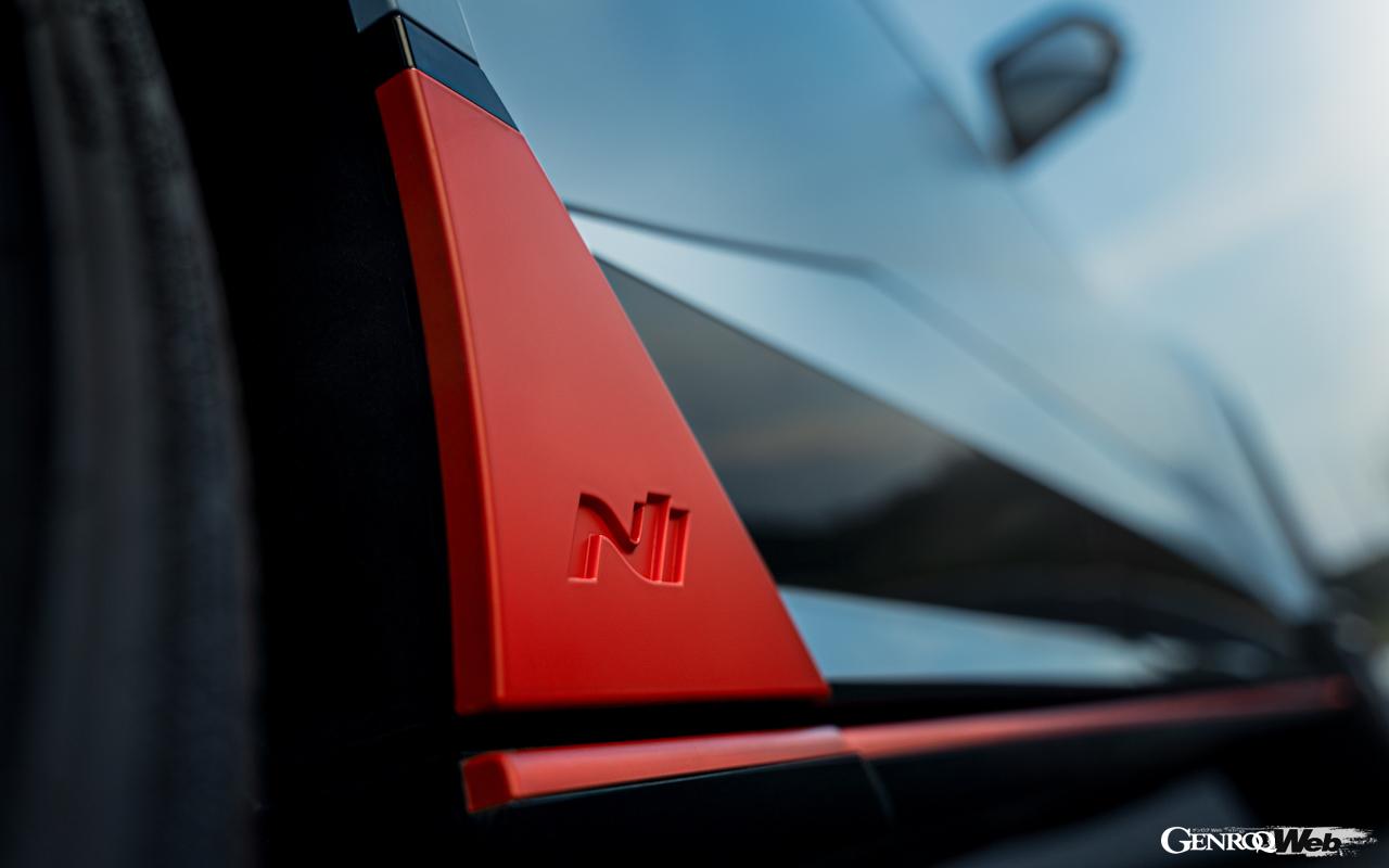 ヒョンデ初のパフォーマンスEV「アイオニック 5 N」のエクステリア。