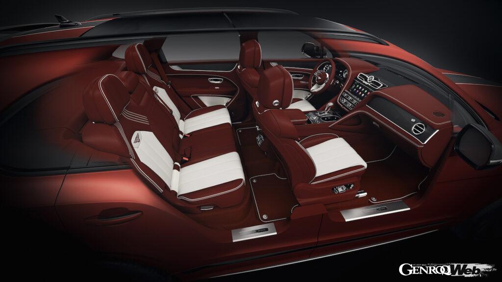 限定仕様「ベントレー ベンテイガ エイペックスエディション」のインテリア。