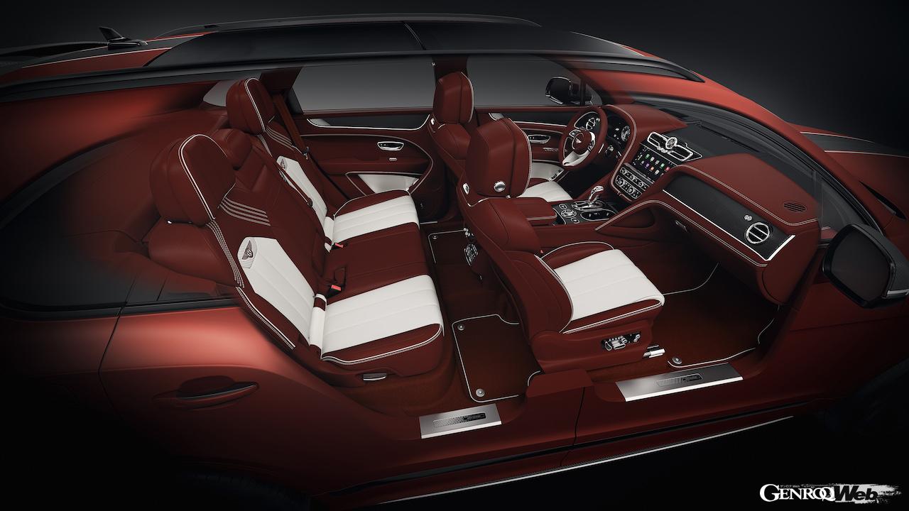 限定仕様「ベントレー ベンテイガ エイペックスエディション」のインテリア。