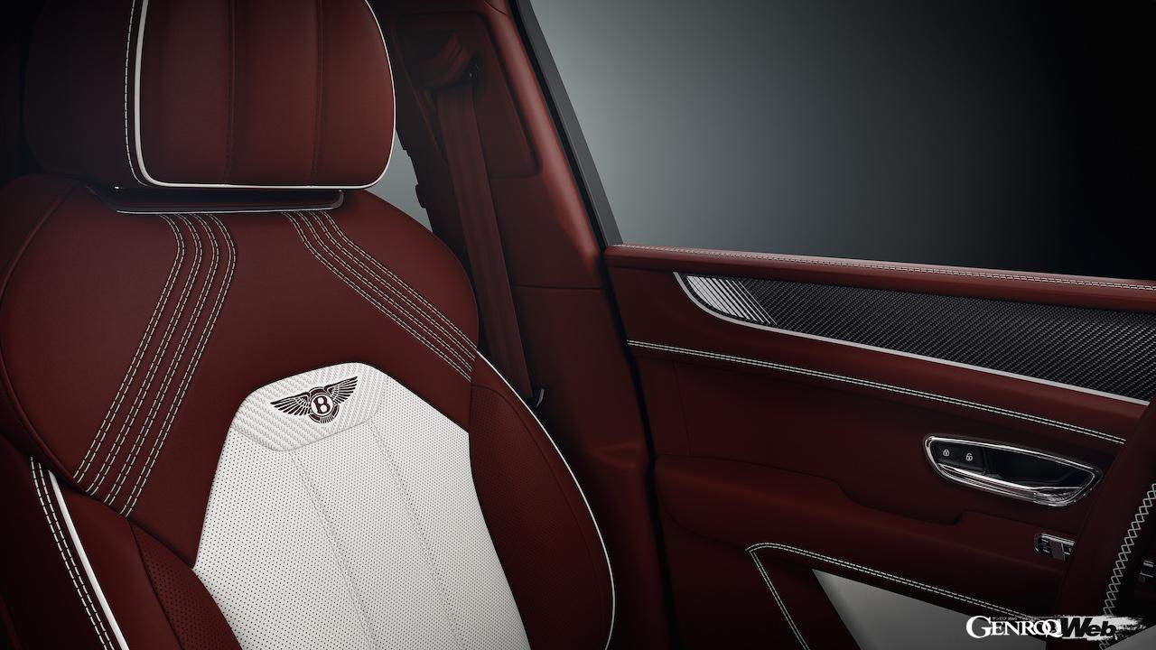 限定仕様「ベントレー ベンテイガ エイペックスエディション」のインテリア。