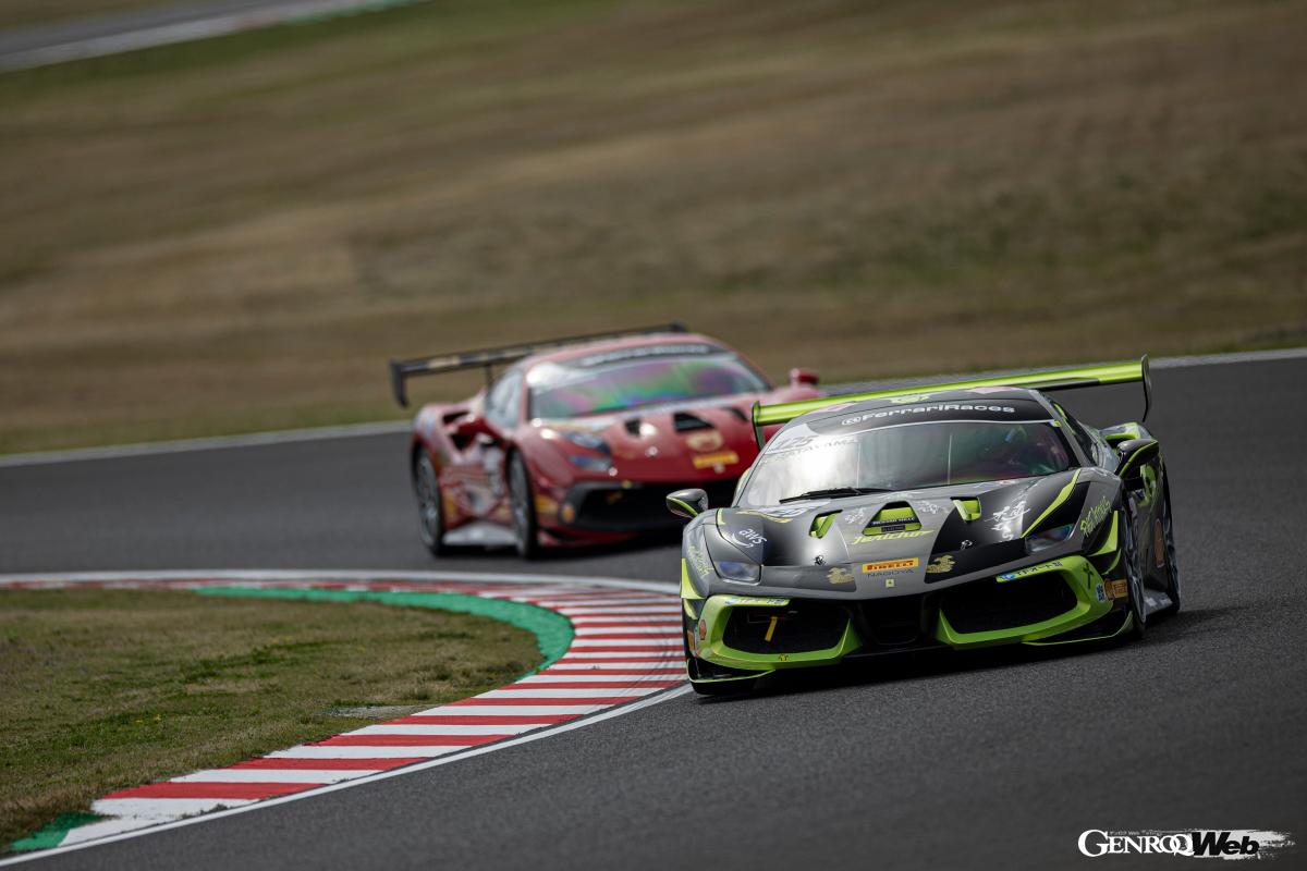 フェラーリ・チャレンジ・ジャパンの第1戦鈴鹿ラウンドは、金曜に予選、土曜にレース1、日曜にレース2が開催される。レース1は予選でのベストラップ、レース2はセカンドベストのタイムで決定する。