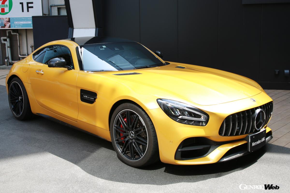 2015年に登場した初代「AMG GT クーペ」。今回の第2世代は9年ぶりのフルモデルチェンジとなる。