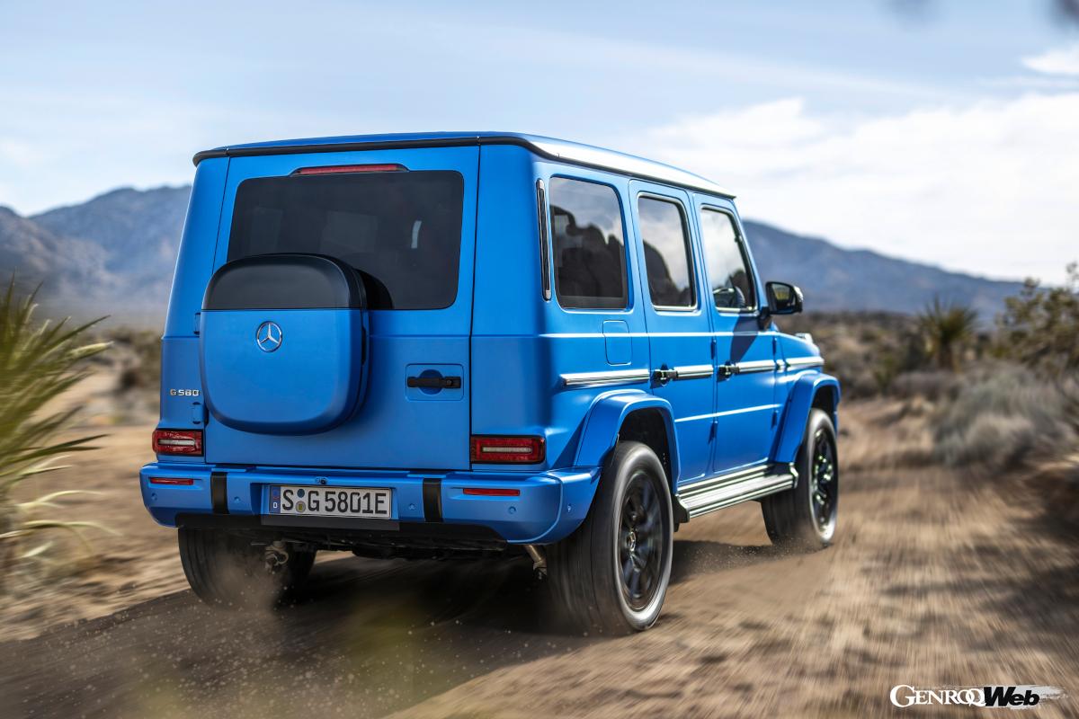 2019年IAAで登場したコンセプトカー「EQG」。その市販モデルは、新たに「G580 with EQ Technology」という車名が与えられた。