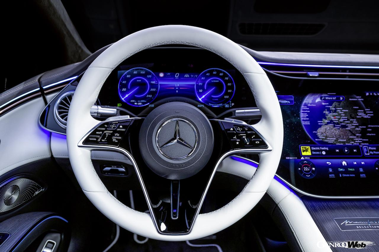 フル電動フラッグシップ「メルセデス・ベンツ EQS」改良新型のインテリア。