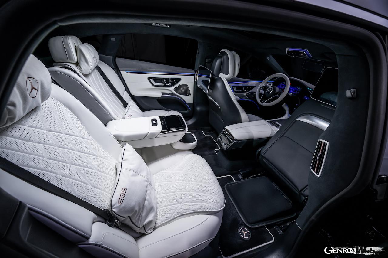 フル電動フラッグシップ「メルセデス・ベンツ EQS」改良新型のインテリア。