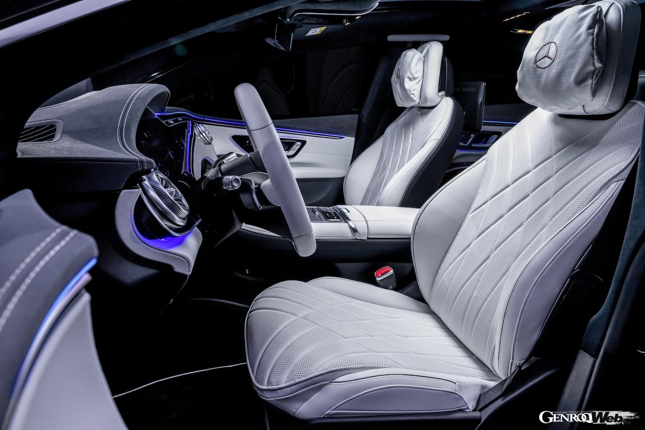 フル電動フラッグシップ「メルセデス・ベンツ EQS」改良新型のインテリア。