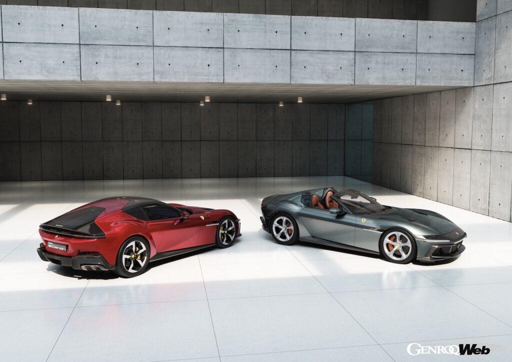 フェラーリの最新フロントV12搭載モデル「12チリンドリ スパイダー」が