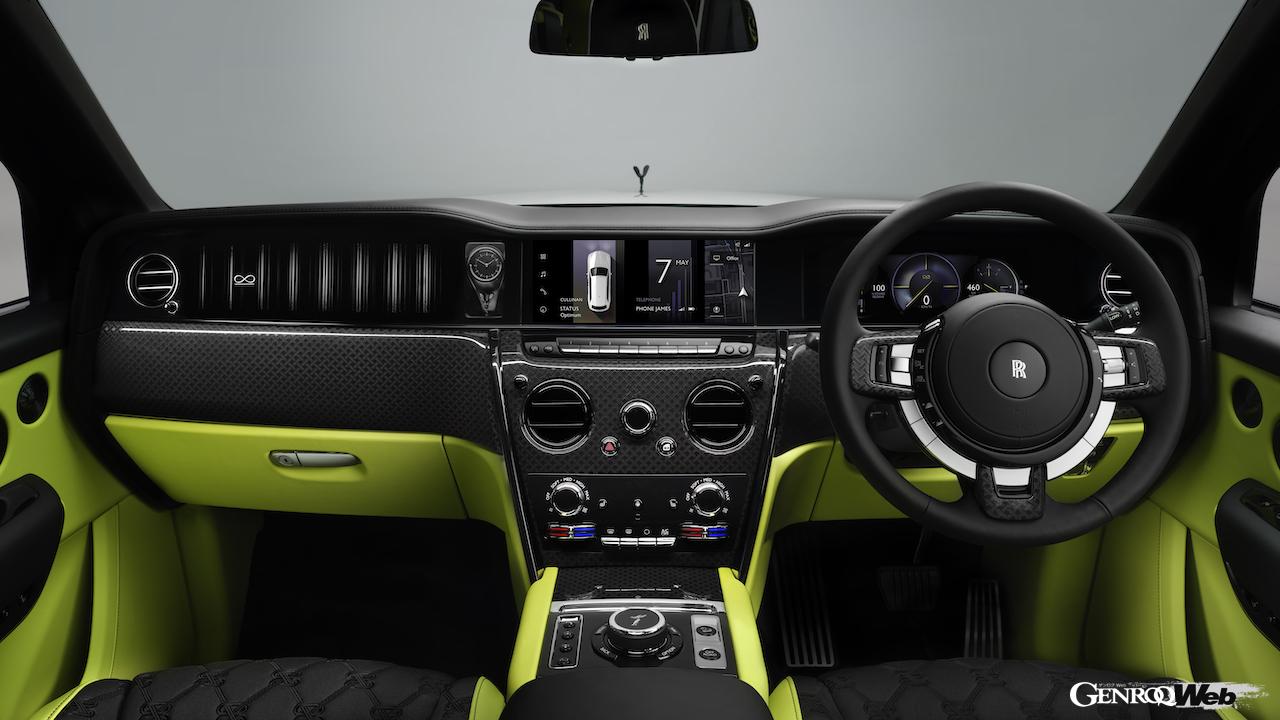 「ロールス・ロイス ブラックバッジ カリナン シリーズII」のインテリア。