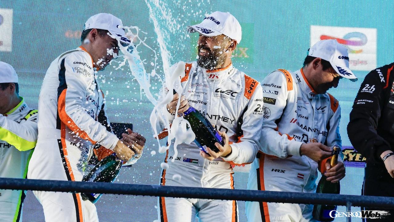 一時は順位を落としながらも、チームメイトの92号車を従えて、マンタイ・EMAのポルシェ 911 GT3 R 91号車がシーズン初勝利を飾った。