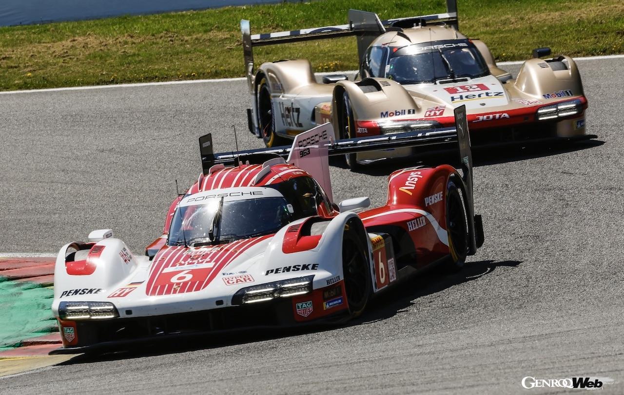 抜群のタイミングでピットを終えたことで、2位表彰台を得た、ポルシェ・ペンスキー・モータースポーツの963 6号車。