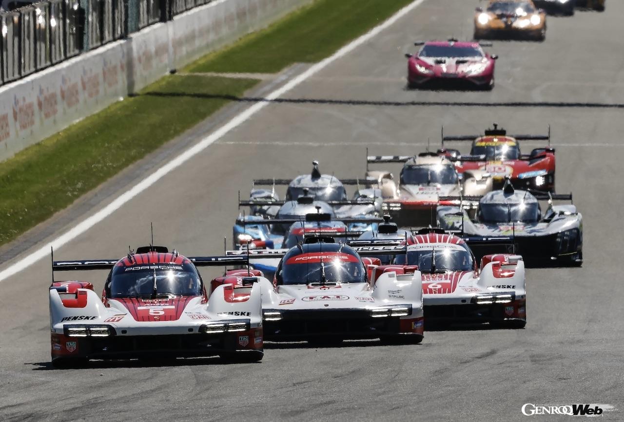 抜群の戦略で、初優勝を達成した、ハーツ・チーム・ジョタのポルシェ 963 12号車。