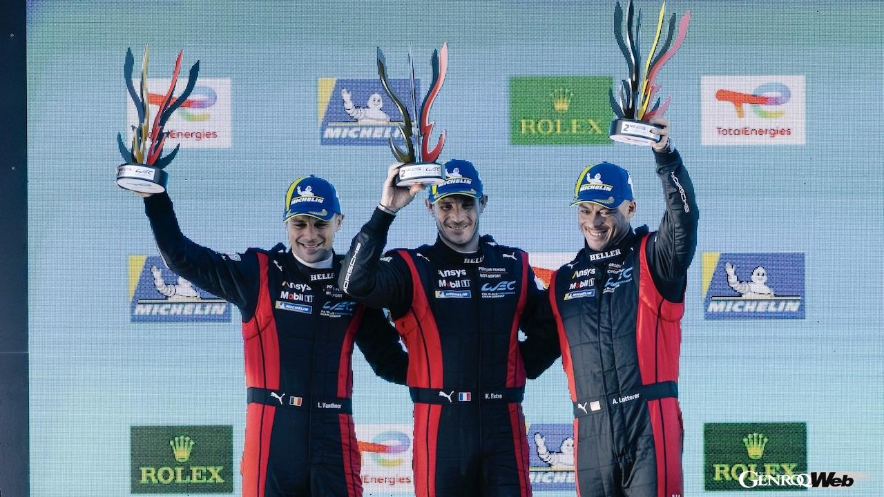 抜群のタイミングでピットを終えたことで、2位表彰台を得た、ポルシェ・ペンスキー・モータースポーツの963 6号車。