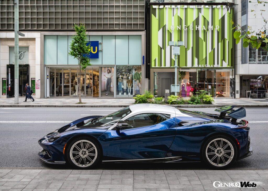 東京の街並みを疾走する、アウトモビリ・ピニンファリーナ バッティスタ チンクアンタチンクエ。