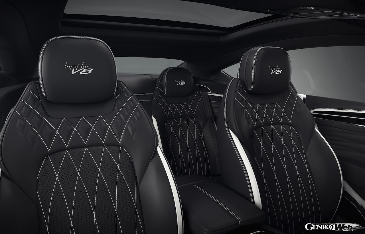 「ベントレー コンチネンタル GT アズール ラスト・オブ・ライン コレクション」のインテリア。