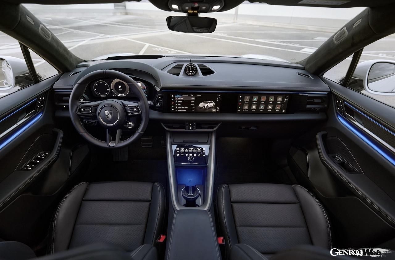 BEVへと生まれ変わった「ポルシェ マカン」のコクピット。