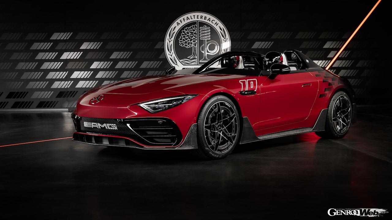 2025年に市販化を予定している「コンセプト メルセデス AMG ピュアスピード」のエクステリア。